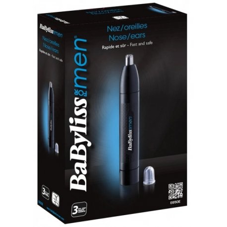 Тример для носа та вух Babyliss Black (E650E)