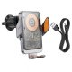 Автодержатель Hoco HW7 Qi 15W Metal Gray