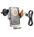 Автотримач Hoco HW7 Qi 15W Metal Gray