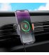 Автотримач Hoco HW7 Qi 15W Metal Gray