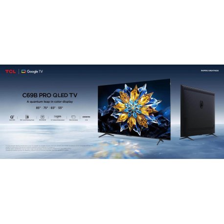 Телевізор TCL Pro QLED 55" Black (55C69BPRO)