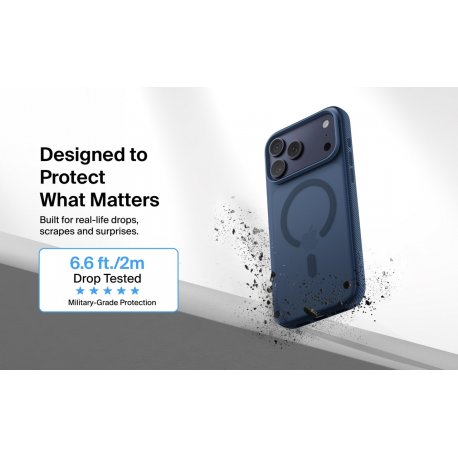 Belkin Magnetic Protective Grip для iPhone 17 Pro Max Navy (MSA036HQNY)