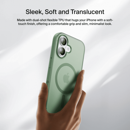 Belkin Magnetic Protective Grip для iPhone 17 Sage (MSA034HQSE)