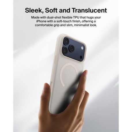 Чохол Belkin Magnetic Protective Grip для iPhone 17 Pro Max Sand (MSA036HQSA)