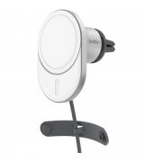 Автодержатель с БЗУ Belkin MagSafe Qi2 White (WIC008BTGR-V2)