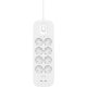 Cетевой удлинитель-фильтр Belkin (8хТип F, 2xUSB-С 30Вт) 16А (2m) White (SRB004VF2M) Cетевой удлинитель-фильтр Belkin (8хТип F, 2xUSB-С 30Вт) 16А (2m) White (SRB004VF2M)