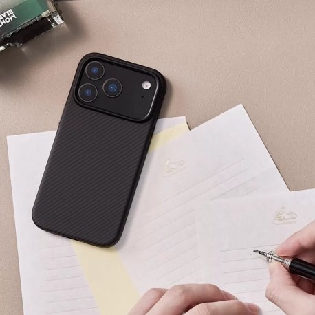 Чехол Pitaka Aramid UltraGuard для iPhone 17 Pro Twill Black/Gray (KI1701PB)