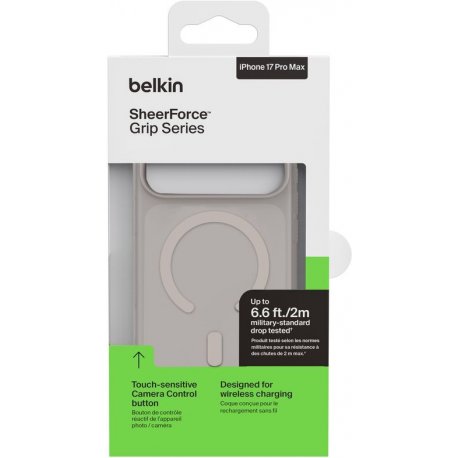 Чехол Belkin Magnetic Protective Grip для iPhone 17 Pro Max Sand (MSA036HQSA)