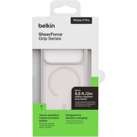 Чехол Belkin Magnetic Protective Grip для iPhone 17 Pro Sand (MSA035HQSA)