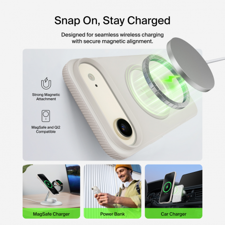 Belkin Magnetic Protective Grip для iPhone Air Sand (MSA037HQSA)