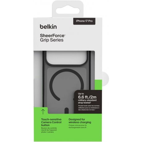 Чехол Belkin Magnetic Protective Grip для iPhone 17 Pro Black (MSA035HQBK)