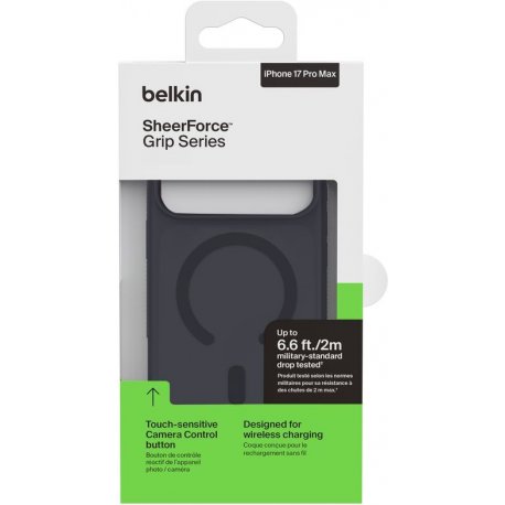 Чохол Belkin Magnetic Protective Grip для iPhone 17 Pro Max Black (MSA036HQBK)