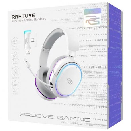 Игровая гарнитура беспроводная Proove Gaming Rapture (APP) White (GHRP00010002)