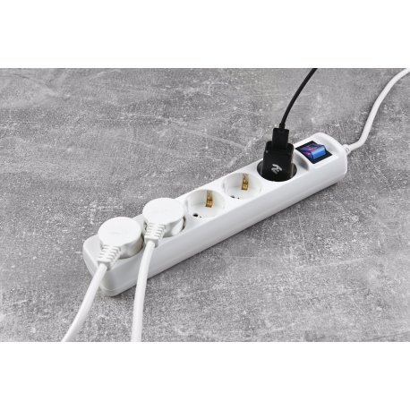 Сетевой фильтр 2E (5xТипF) 3m White (2E-U05ESM3)