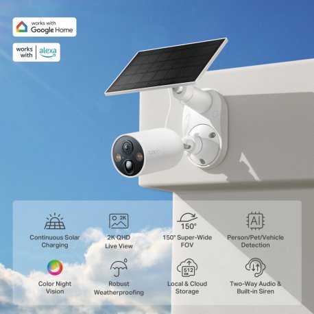 Умная камера TP-LINK TAPO C425 + солнечная панель (TAPO-C425KIT)