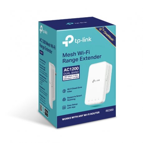 Підсилювач сигналу WiFi TP-LINK RE300 AC1200 MESH (RE300)