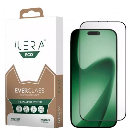 Захисне скло iLera ECO EverGlass для iPhone 17 Pro Max Black (iLEc15)