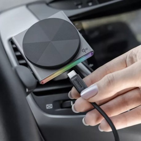 Автодержатель с БЗУ Proove Neostorm Qi2 15W Gray (WHNS15002003)