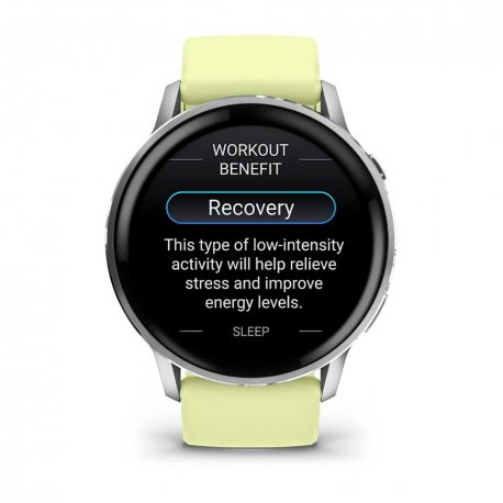 Смарт-часы Garmin Venu 4 45mm Silver with Citron Silicone band (010-03014-02)