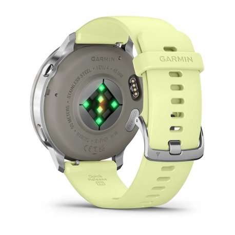 Смарт-часы Garmin Venu 4 45mm Silver with Citron Silicone band (010-03014-02)