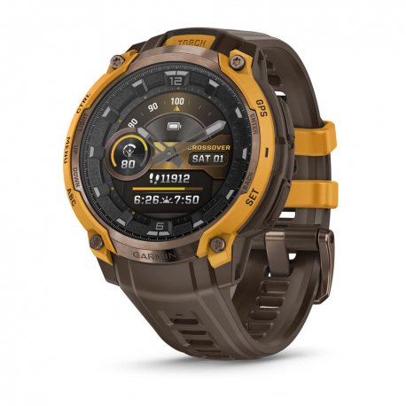 Смарт-часы Garmin Instinct Crossover AMOLED Bronze/Sunburst (010-03398-01)