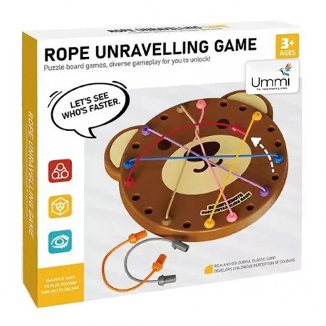 Дитяча настольна інтерактивна гра Ummi ME-241 Cute Bear Rope Unravelling Game