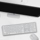 Бездротова клавіатура OfficePro White (SK1550W)