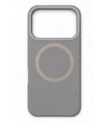 Чехол Liquid Silicone Full для iPhone 17 Pro Max with MagSafe Stone Gray