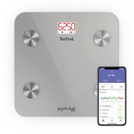 Ваги Tefal BM9600S1 Goodvibes Life Light Gray (BM9600S1)