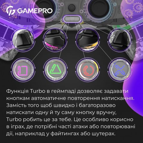 Беспроводной геймпад GamePro GPS13T Transparent