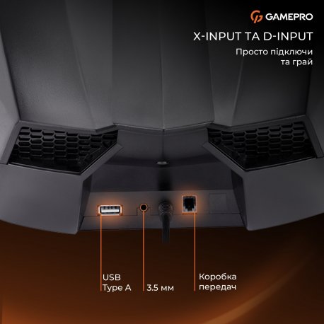 Кермо і педалі GamePro RW575PM для PC/XBOXONE/Switch/PS3/PS4 (RW575PM)