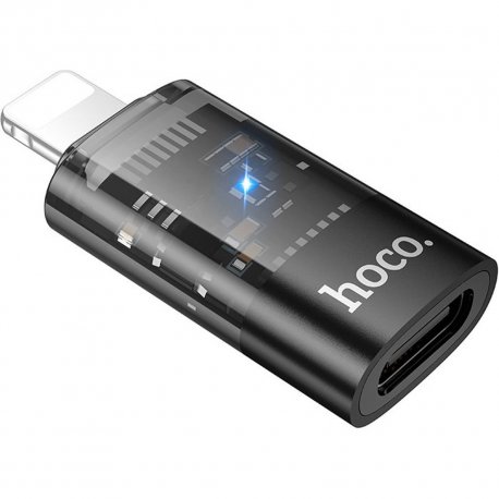 Переходник Hoco UA36A Lightning to Type-C Black