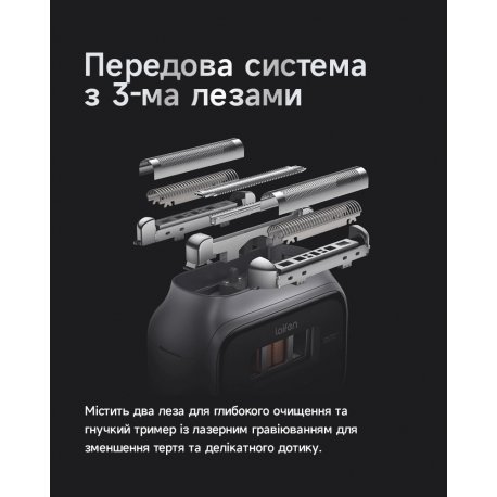 Электробритва Laifen P3 Pro Gray (1ER91-A-XX-DG-001)