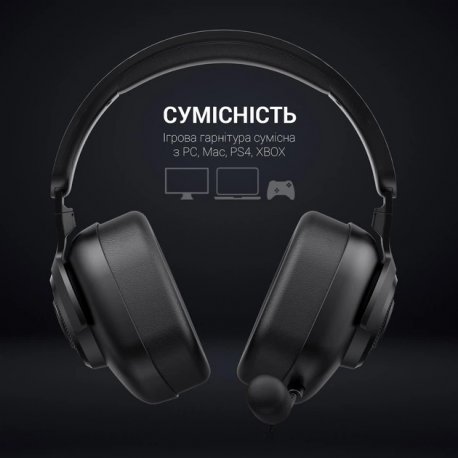 Ігрова гарнітура GamePro HS590B Black (HS590B)