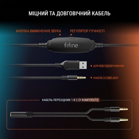 Игровая гарнитура Fifine H3 Black (H3)