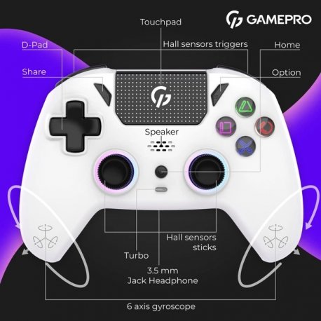 Беспроводной геймпад GamePro GPS13T Transparent
