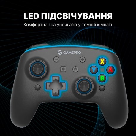 Бездротовий геймпад GamePro MG1200 Black (MG1200)
