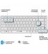 Бездротова клавіатура OfficePro White (SK790W)