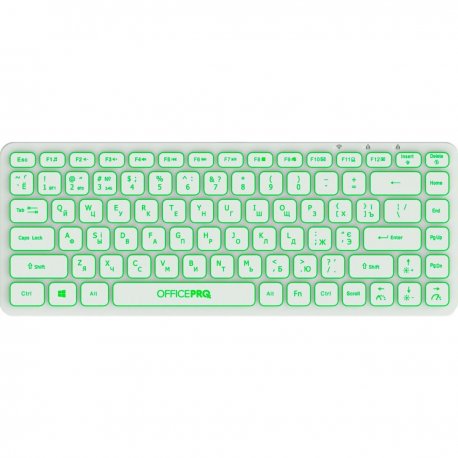 Бездротова клавіатура OfficePro White (SK790W)