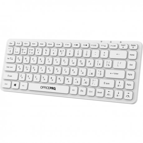Бездротова клавіатура OfficePro White (SK790W)