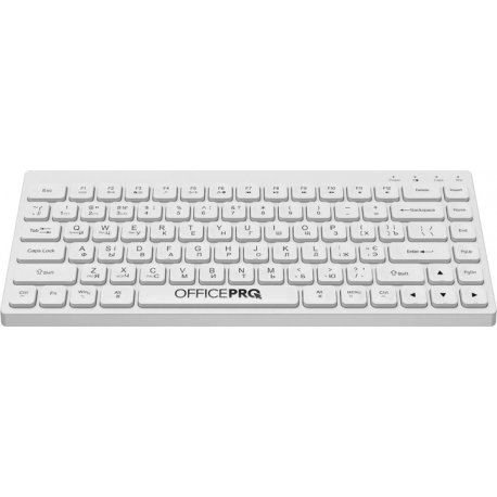 Бездротова клавіатура OfficePro White (SK955W)