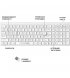 Бездротова клавіатура OfficePro White (SK985W)