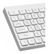 Бездротова клавіатура OfficePro White (SK985W)