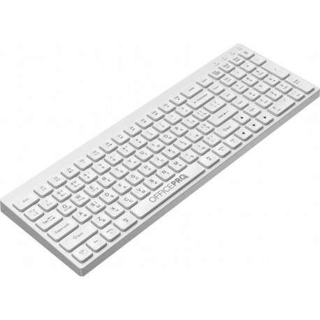 Бездротова клавіатура OfficePro White (SK985W)
