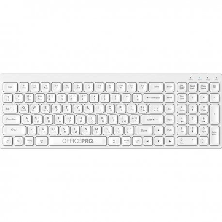 Бездротова клавіатура OfficePro White (SK985W)
