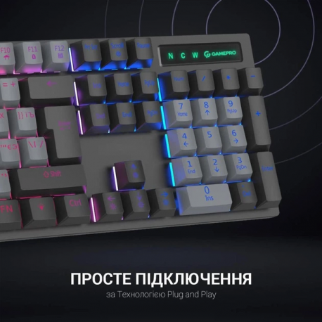 Клавиатура игровая GamePro MK105B Black (MK105B)