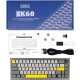 Беспроводная игровая клавиатура EPOMAKER EK68 Black (EK68-B-BV2) Беспроводная игровая клавиатура EPOMAKER EK68 Black (EK68-B-BV2)