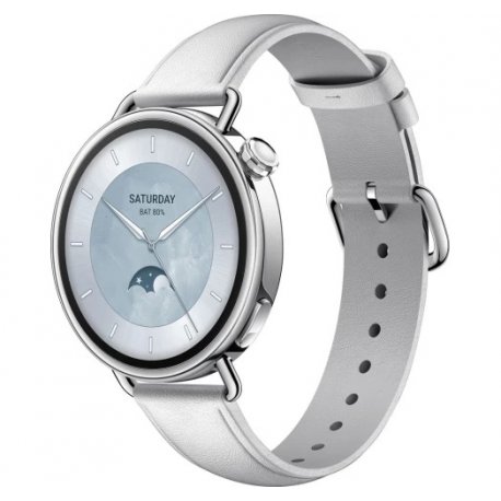 Смарт-часы Xiaomi Watch S4 Leather Strap White (BHR07VUGL)