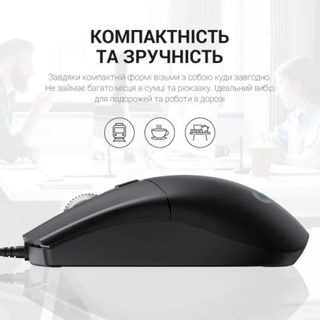 Миша OfficePro M115 Black (M115)