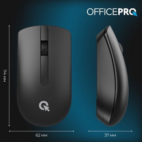 Беспроводная мышь OfficePro M175B Silent Click Wireless Black (M175B)